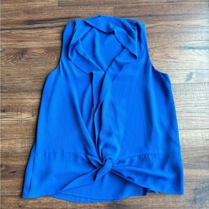 Royal blue women’s sleeveless blouse